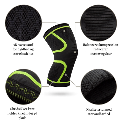 Elastisk knæbind med kompression